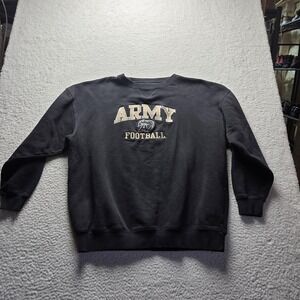 Army Black Knights Sweatshirt Mens XL Black NCAA Football Team Edition Crewneck